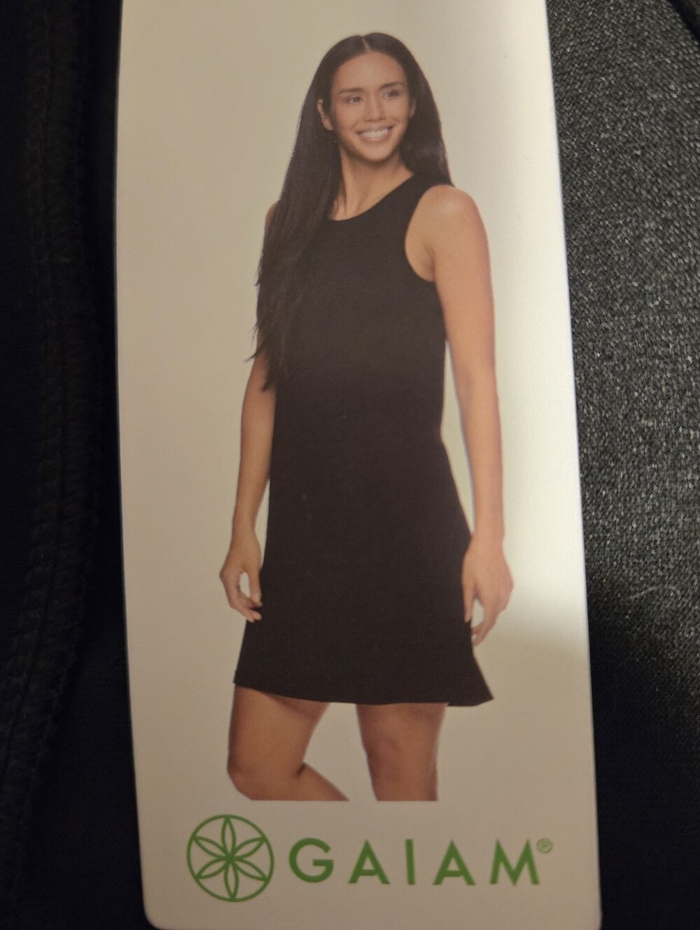Gaiam Black Sleeveless Tank Dress